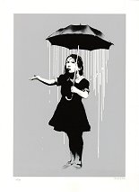 NOLA White Rain Banksy