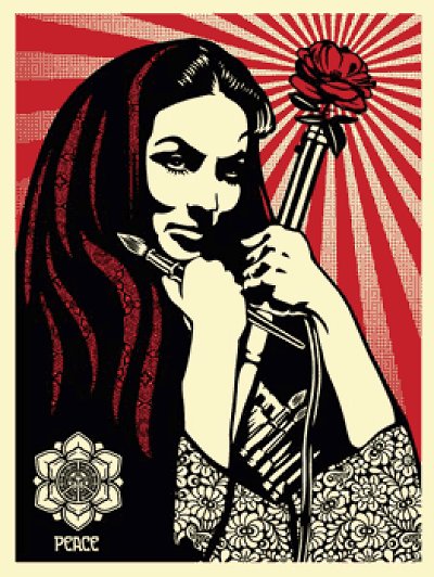 Shepard Fairey Obey Woman Revolutionary